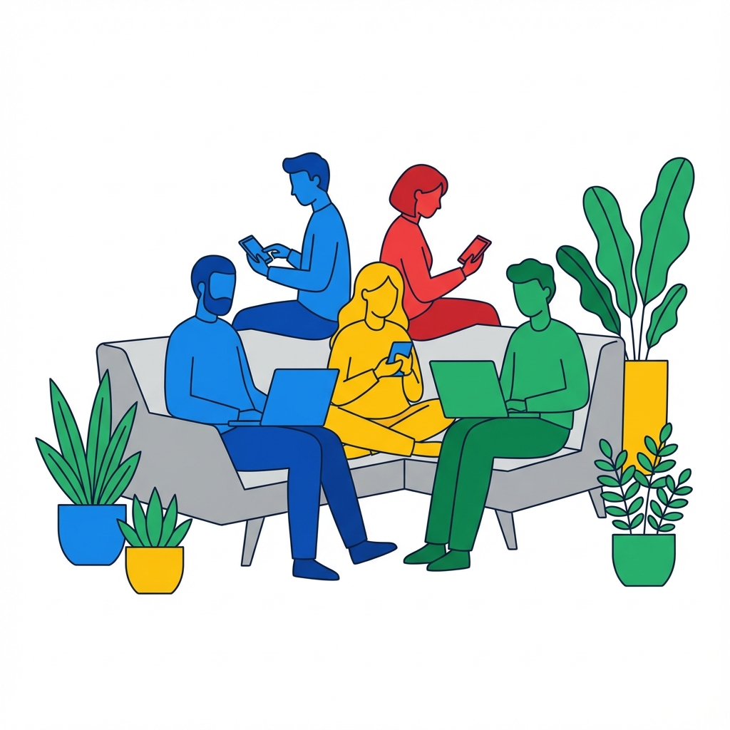 Ilustração Comunidade Tech